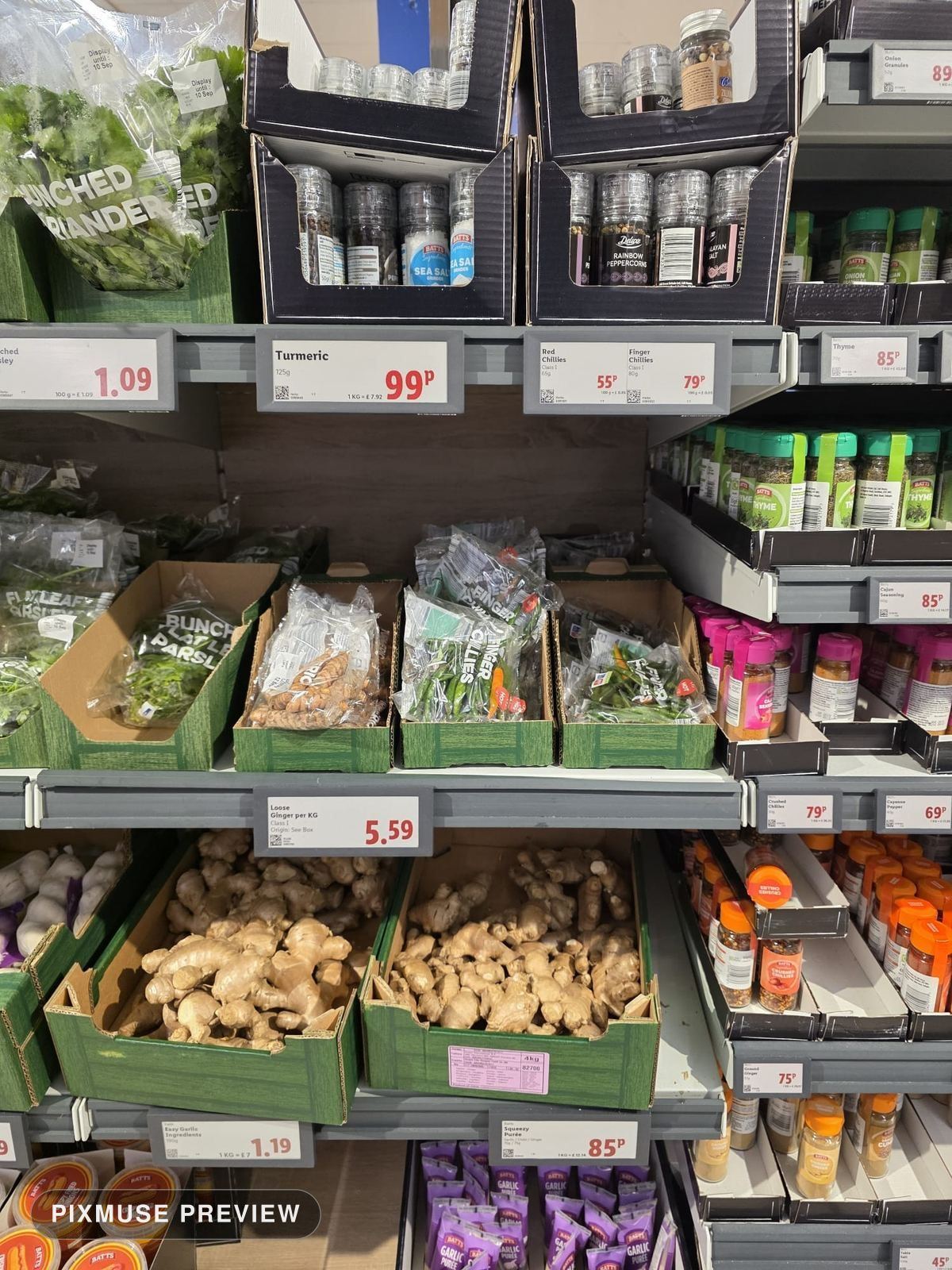 Spice and Root Vegetable Aisle