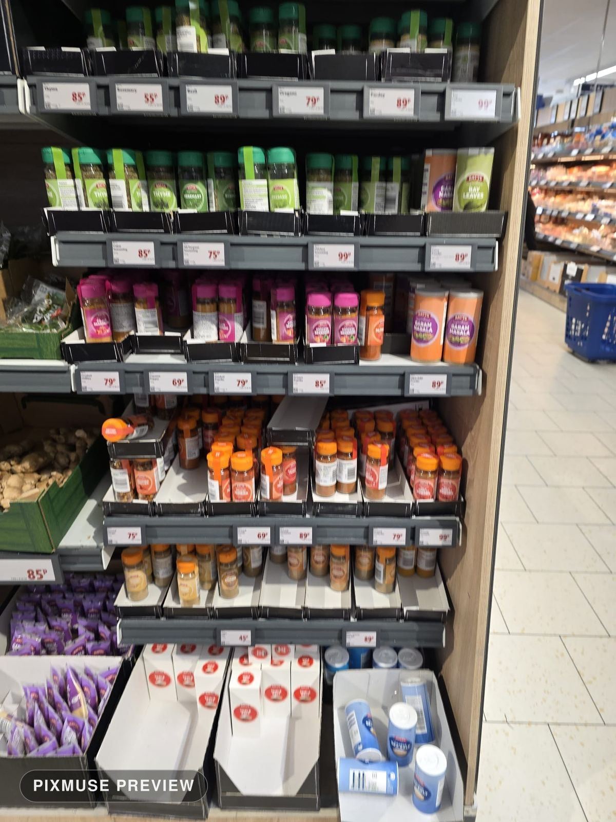 Condiments Aisle Colour Block