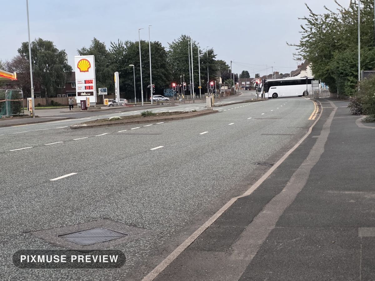 Petrol Station Junction at Dawn