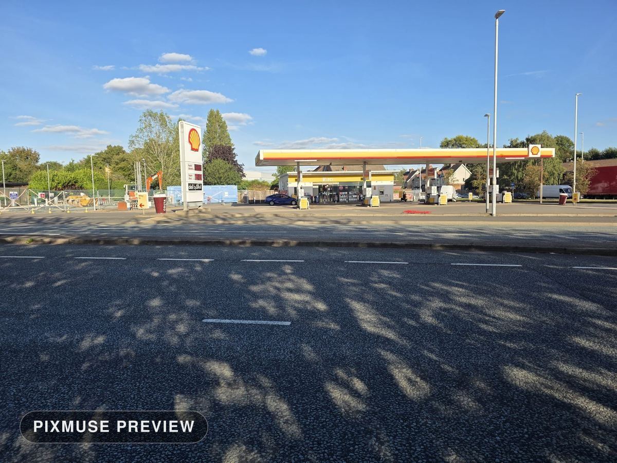 Filling Station, Wide, Summer