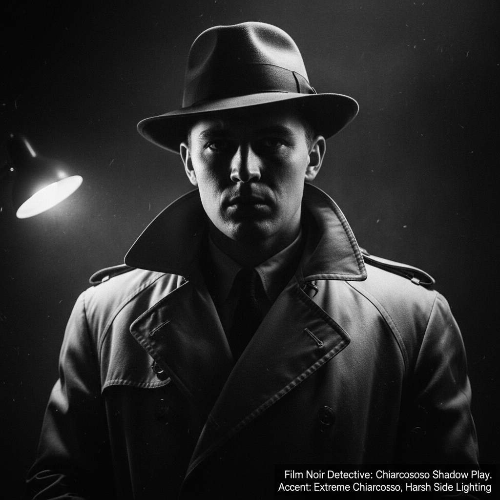 Film Noir Detective: Chiaroscuro Shadow Play preview