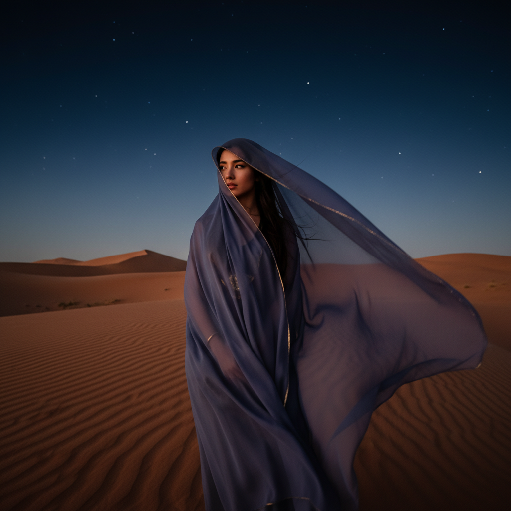 Moroccan Desert Dusk Veil preview